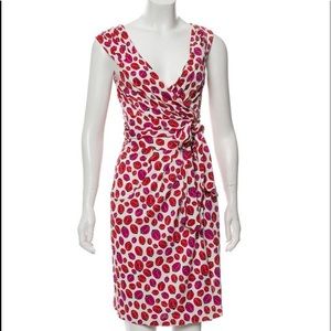 Diane von Furstenberg ladybug wrap dress 🐞